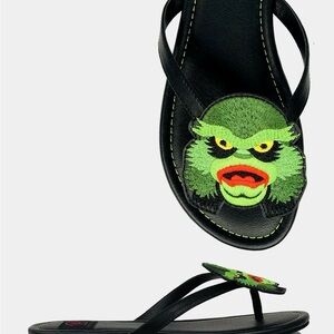 Strange Cvlt Creature Black Lagoon Betty Sandal Flip Flops